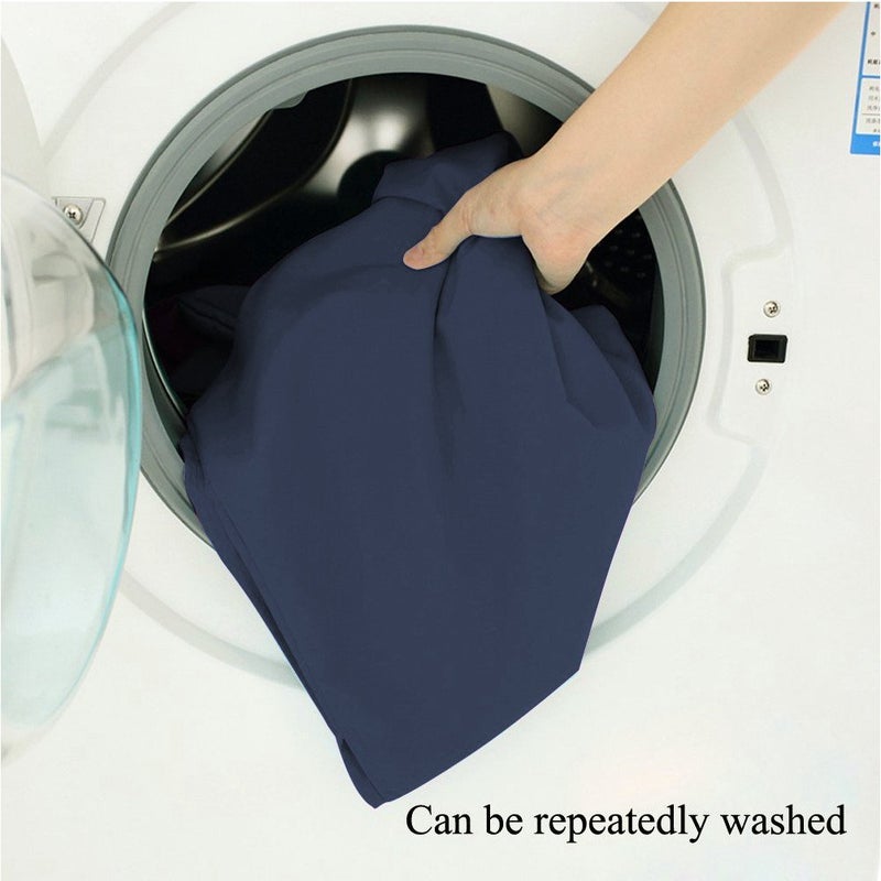 Mannice Sleeping Bag Liner Travel and Camping Sheet Lightweight Warm Roomy Compact Sleep Bag and Sack with Pillow Cover Soft for Hotel, Youth Hostels, Picnic,Hiking,Climbing 82.7 X 45 Inch,Dark Blue - Image 4